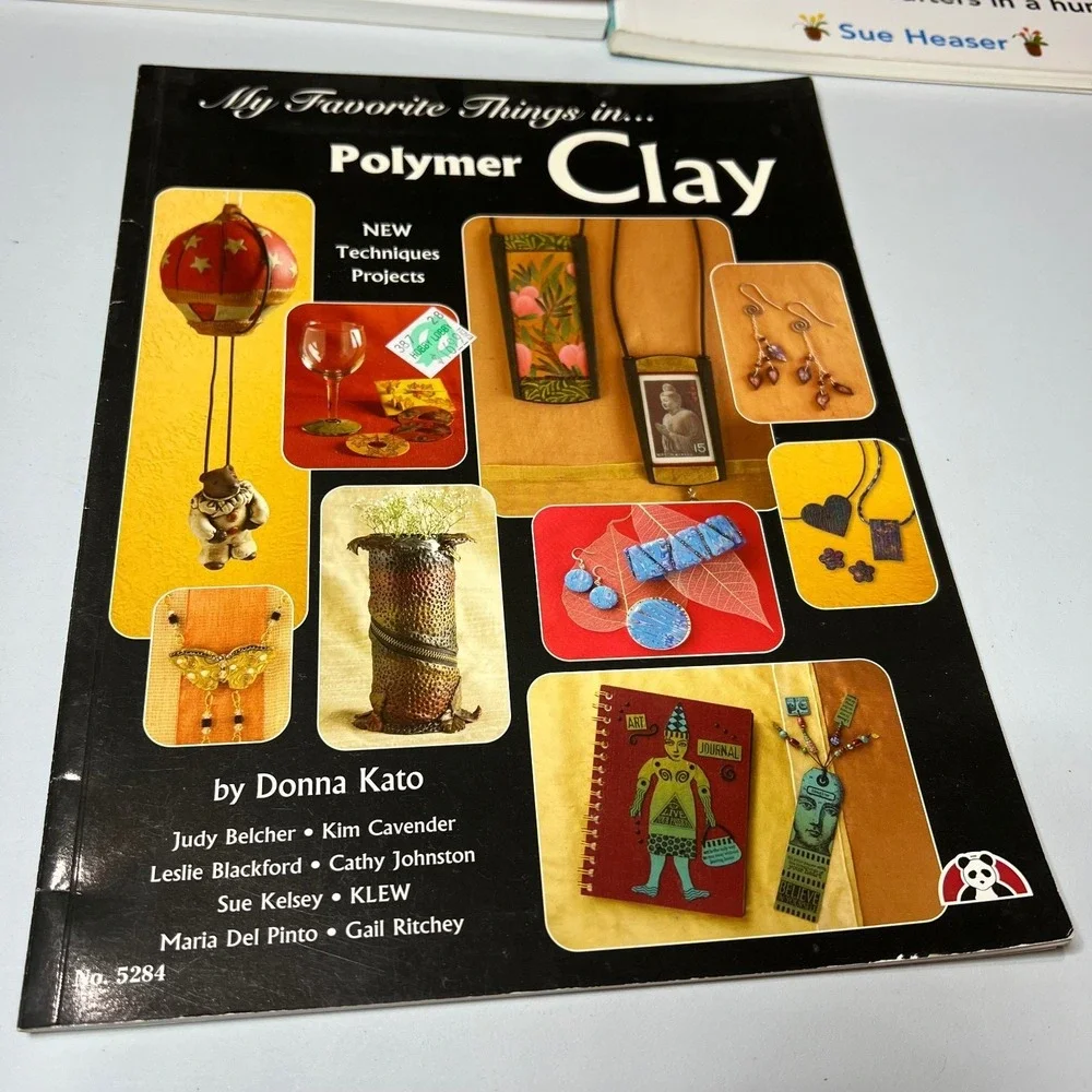Polymer Clay Instruction Book Lot of 4 Crafting‎ Techniques Projects